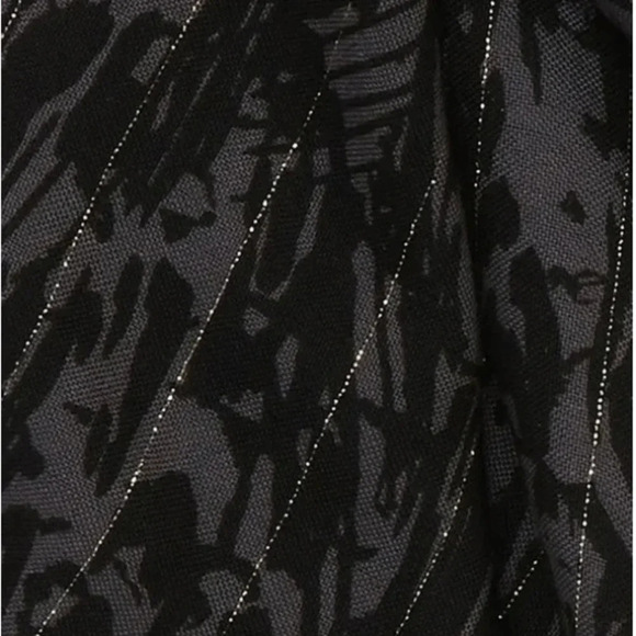 Rebecca Minkoff Black Abstract Brushstrokes Scarf - Picture 3 of 3